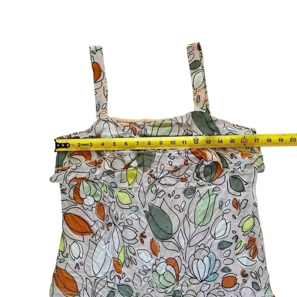 Slate & Willow Floral Peasant Maxi Dress Sleeveless Straps Square neckline 6 RTR - Picture 8 of 12